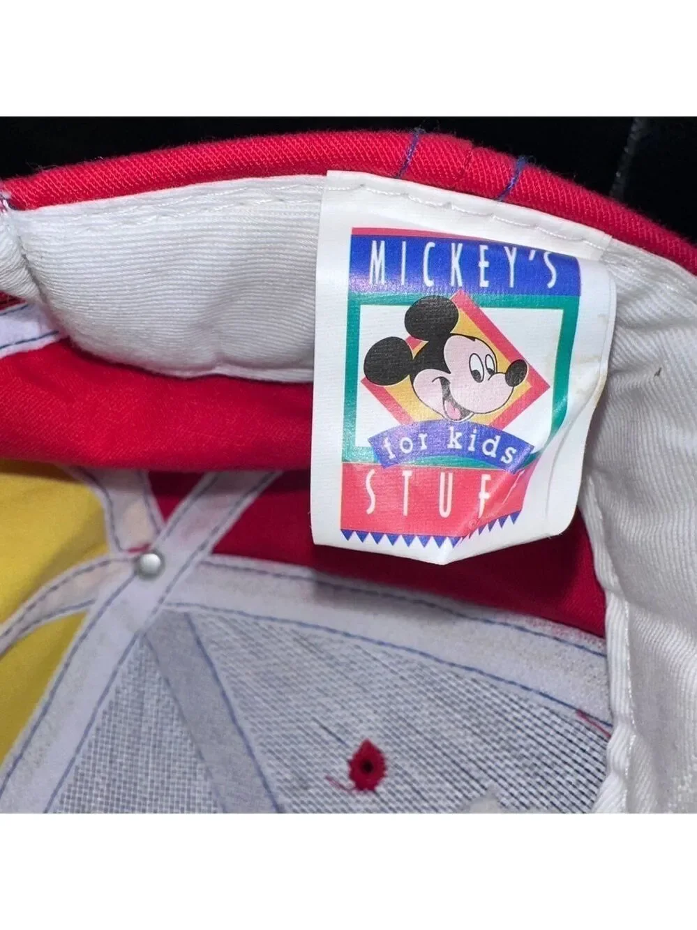 RARE Vintage Mickey’s For Kids Stuff Single Stitch Primary Colors Baseball Cap